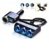 Автомобилен разклонител, 3+1 гнезда за запалка(ж), 1xUSB, 10A, 0,5m