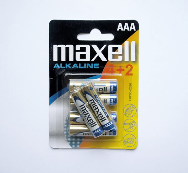 Алкална батерия MAXELL, 1,5VDC, AAA, (LR03)