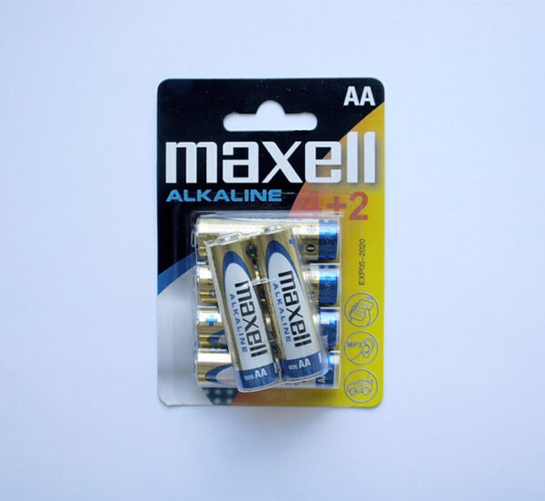 Алкална батерия MAXELL, 1,5VDC, AA, (LR6)