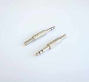 Букса за кабел метална STEREO 6,3mm JACK(м)
