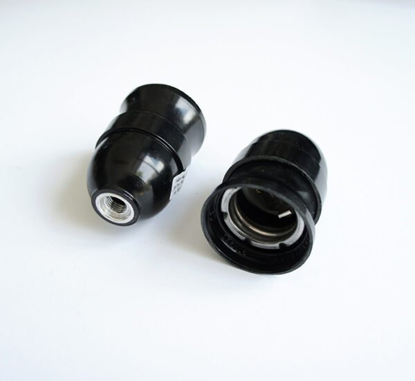 Българска фасунга, висяща, черна, бакелитова, цокъл E27