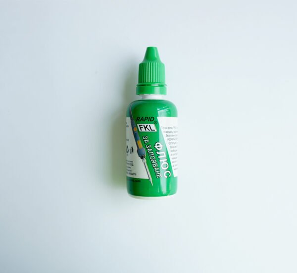 Български флюс RAPID, зелен, запояване, FKL, 40ml