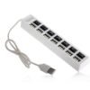 Разклонител USB HUB, хъб с ключ, 7xUSB, 0,5m