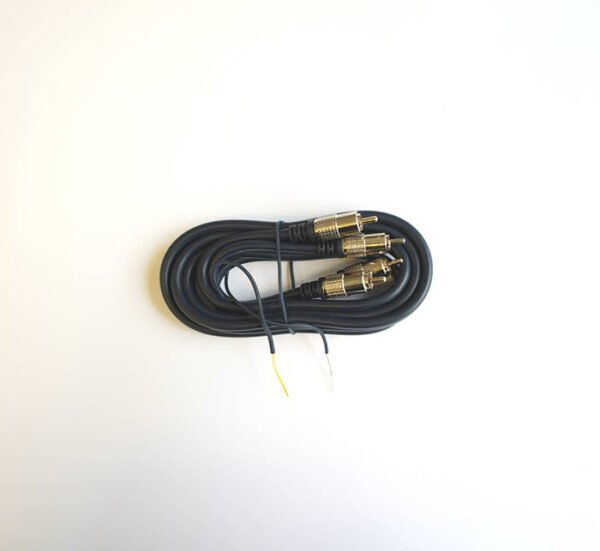 Кабел за аудио, високо качество, управление, STEREO, 2xRCA(м), черен, 1,8m