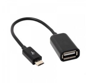 OTG кабел за захранване, USB-А(ж), MICRO USB(м), 0,1m