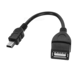 OTG кабел за захранване USB-А(ж)/MINI USB(м) 0,1m