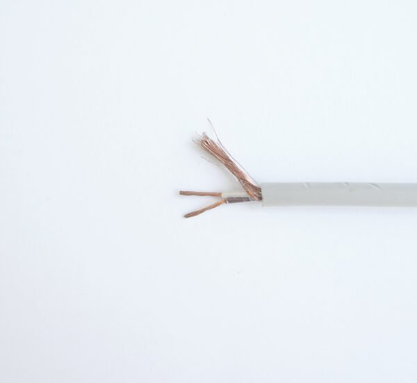 Екраниран кабел, меден, двужилен, сив, Ф6mm, Cu, 2x0,75mm2