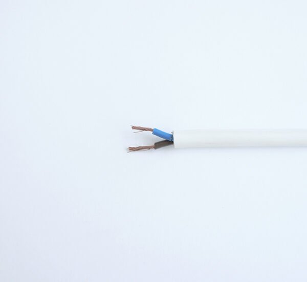 SONY DSC Кабел двужилен, захранващ, меден, мрежови, бял, кръгъл, ШВПС-Б, Cu, 2x1mm2