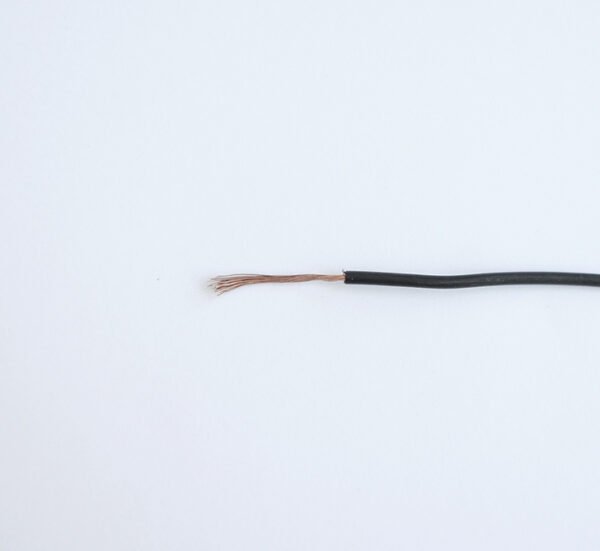 Проводник едножилен черен ПВ А2 1x0,75mm2