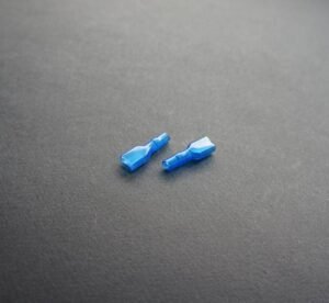 Капачка/маншон за кабелна обувка силиконова синя 6,3mm
