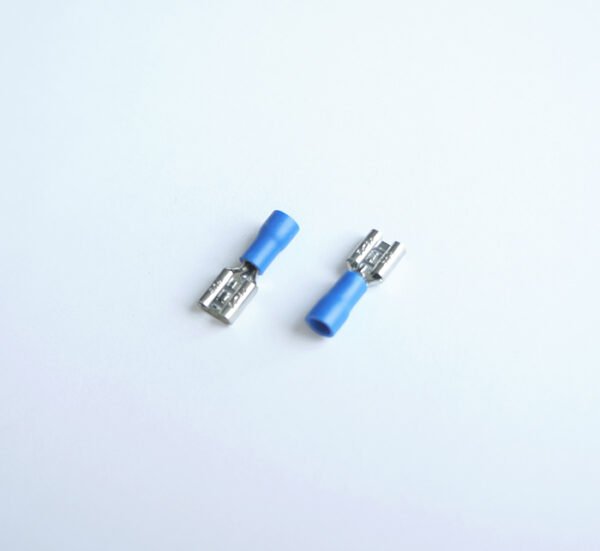 Кабелна обувка женска с изолация синя 6,3mm/2,5mm2