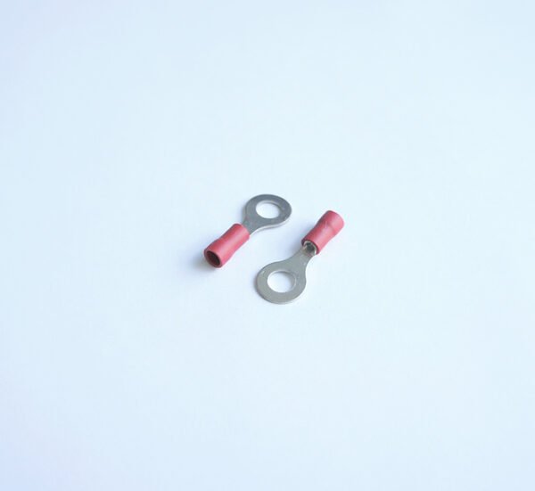 Кабелно ухо с изолация червено Ф6mm/1,5mm2