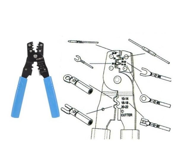 Клещи кербовачни/кримпващи HT-202B за кабелни обувки