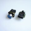 Бутон BA61 незадържащ НО син 250V 3A Ф22mm