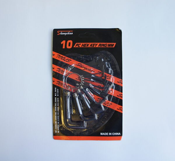 Имбусни (шестограми) ключове малки Г-образни комплект 10бр. 1,5 - 10mm