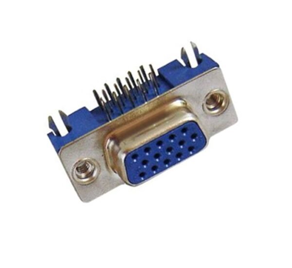 Букса ъглова за платков монтаж VGA 15pin(ж)