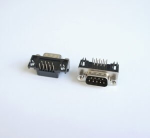 Букса за платков монтаж, ъглова, RS232 9pin(м)