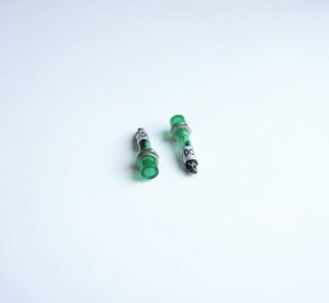 Индикаторна глим лампа плафон зелена 220V Ф6mm