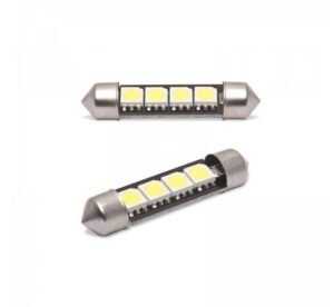 Автомобилна лампа LED бяла 12V Ф11х43mm