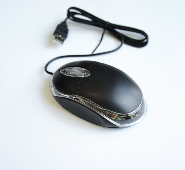 Оптична мишка Budget, светеща, USB, DPI=800