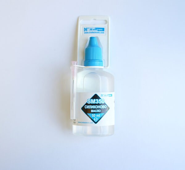 Българска смазка, силиконово масло SM350, високотемпературно, до 250°C, флакон, 50ml