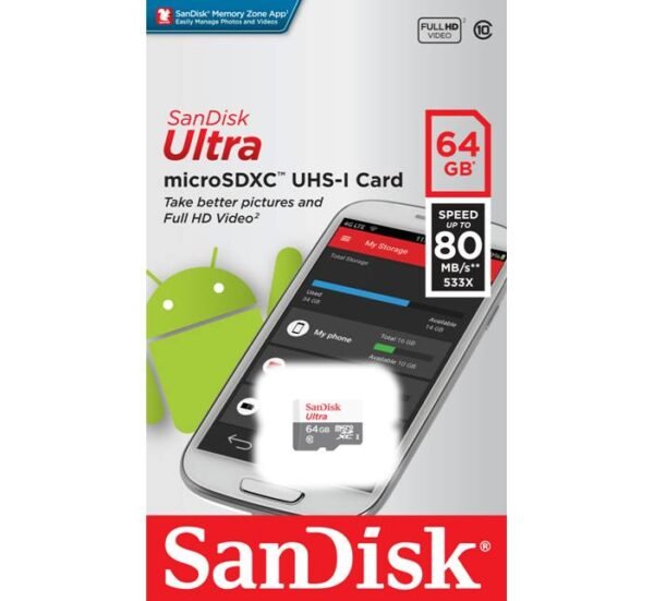 07834-B.jpg MicroSD карта памет клас 10 SANDISK без адаптер 64GB