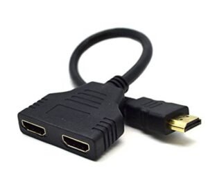 Кабел преходен изход HDMI(м) вход 2xHDMI(ж) 0,3m