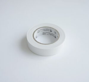 PVC, изолирбанд лента, бяла, 15mm, 10m