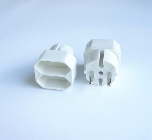 Разклонител за контакт, 2-ка, без кабел, бял, 220VAC, 2,5A, 1250W
