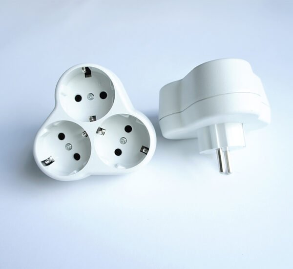 SONY DSC Разклонител за контакт YONKA, 3-ка, без кабел, бял, 220V, 16A