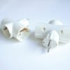 Разклонител за контакт ъглов 3-ка без кабел бял 220V 16A