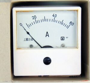 Български амперметър AC директен 40A 70x70mm
