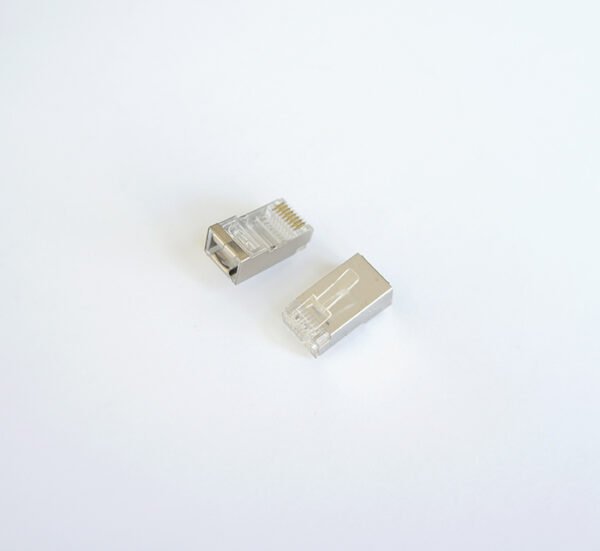 Букса за кабел, метална, RJ45 8pin(м), CAT5E
