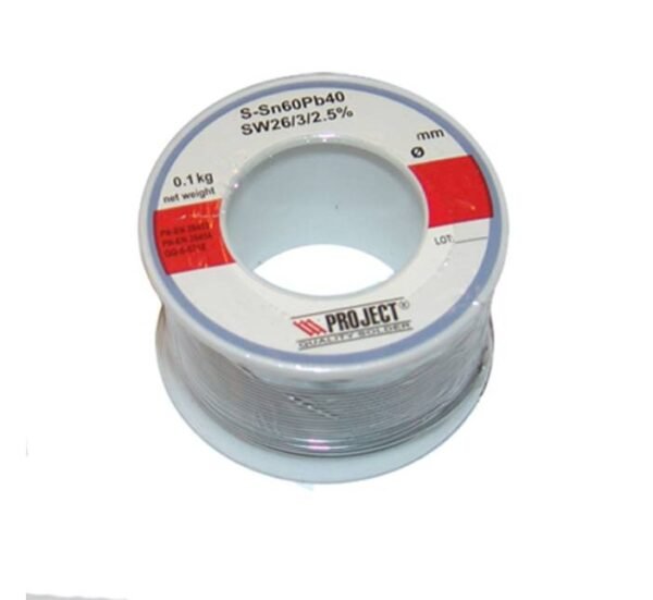 Тинол за запояване PROJECT Ф0,5mm 100g Sn60/Pb40