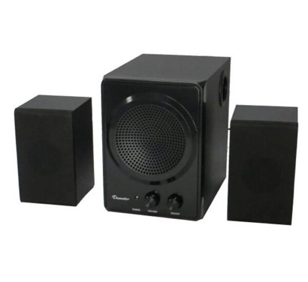 Компютърни тонколонки THS-C255 с буфер и регулиране на баса черни 1x8W+2x2W