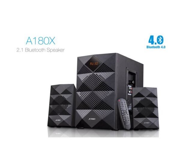 Компютърни тонколонки A180X с блутуут и буфер с дистанционно 1x14W+2x14W