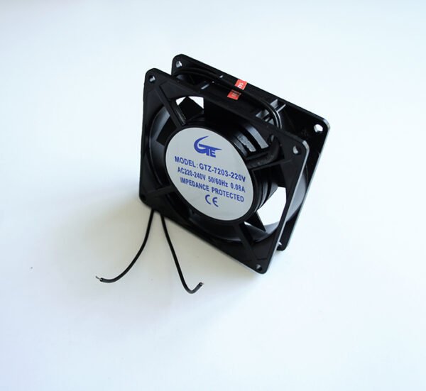 Вентилатор, метален, аксиален, втулка, 220V, 2P, 0,08A, 92х92х25mm, 20,5m3/h