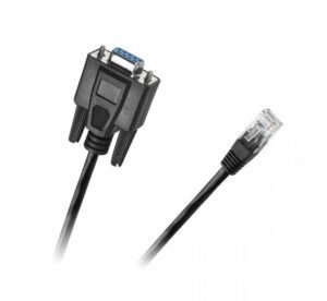 Кабел с конвертор RS232 9pin(ж)/UTP (LAN) RJ45 8pin(м) 1,8m