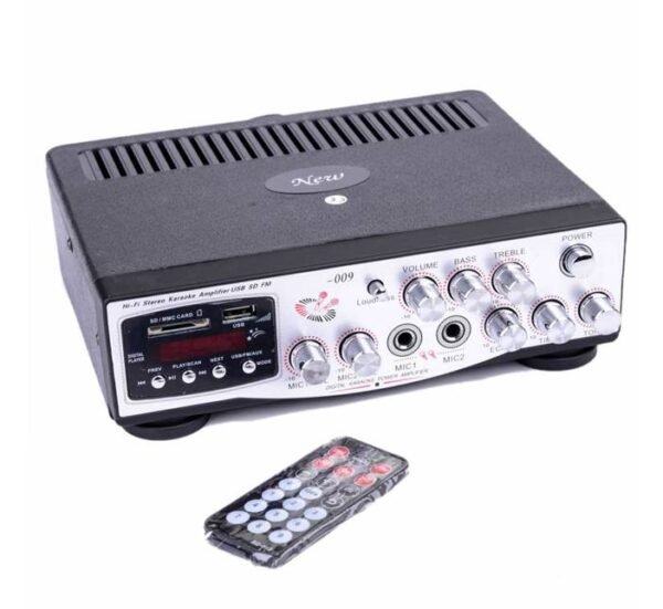 Караоке, блутуут, домашен, аудио усилвател MA-009, FM, SD, USB, 2x30W, 220VAC