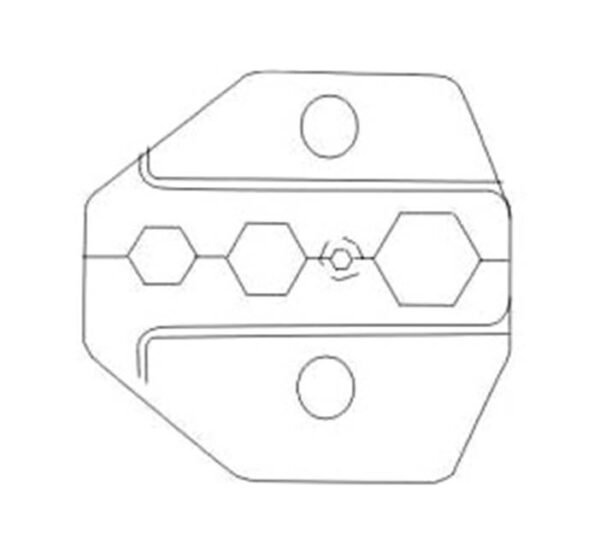 Челюсти HT-336D за клещи кримпващи, коаксиални