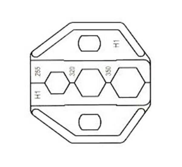 Челюсти HT-236H1 за клещи кримпващи, коаксиални