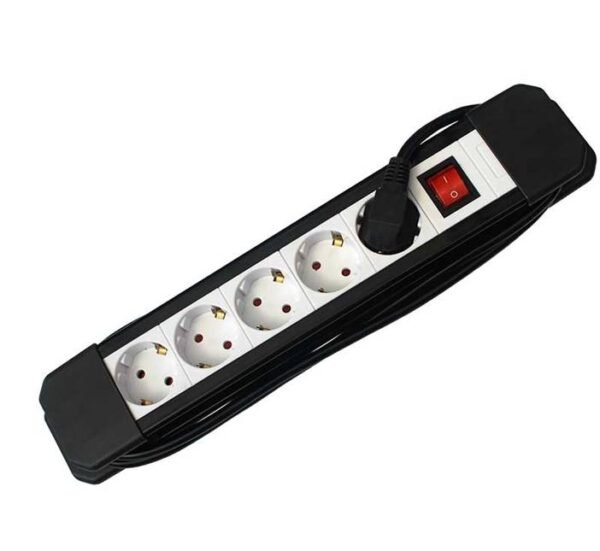 40033-A.jpg Разклонител LG-5003N за контакт с ключ 5-ца 1,5m 220V 16A