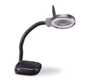 Лупа настолна Gordak 308, LED лампа, подсветка, x5, 220VAC