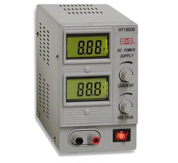Лабораторен захранващ блок HY1803D, стабилизиран, 18VDC, 3A