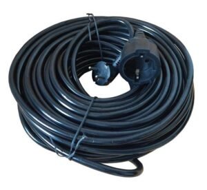 Удължител JY-3024, контакт "шуко", черен, 30m, 220V, 16A, 3x2,5mm2