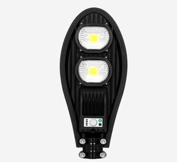 Прожектор LED, уличен с монтажна стойка, соларен панел, ДУ, 2x7W, 6000K, IP67