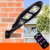 Прожектор LED, уличен с монтажна стойка, соларен панел, ДУ, 2x7W, 6000K, IP67