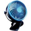 Преносим вентилатор Go Fan за компютър, въртящ 360°, регулируем, щипка, USB
