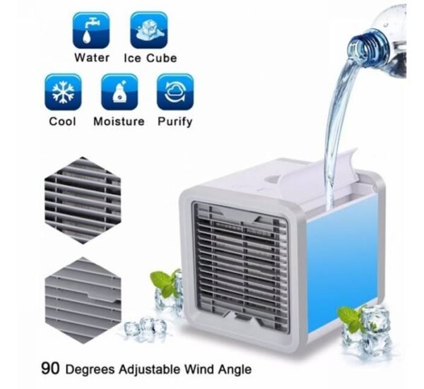 Настолен климатик Artic 3в1, вентилатор, охлаждане с вода, лед, регулируем, USB