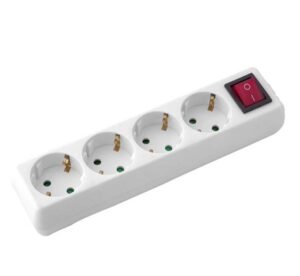 Българска разклонителна кутия, ключ, 4-ка, без кабел, 220V, 16A